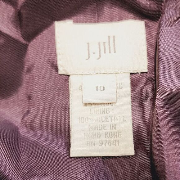 J. Jill vintage purple wool blend jacket 10 - Picture 5 of 6